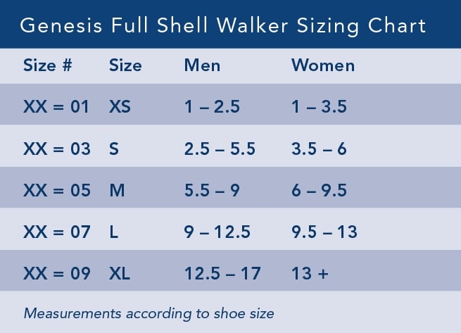 Breg Genesis Mid-Calf Full Shell Walker | Comfortable Recovery for Foot & Ankle Fractures 