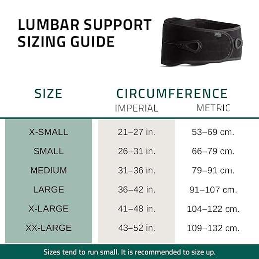 Aspen Lumbar Support for Back Pain | Inelastic Brace with Patented 4:1 Tightening System for Customized Compression 